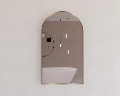 450mm Framed Non-LED - Gold - 450 x 800 x 45