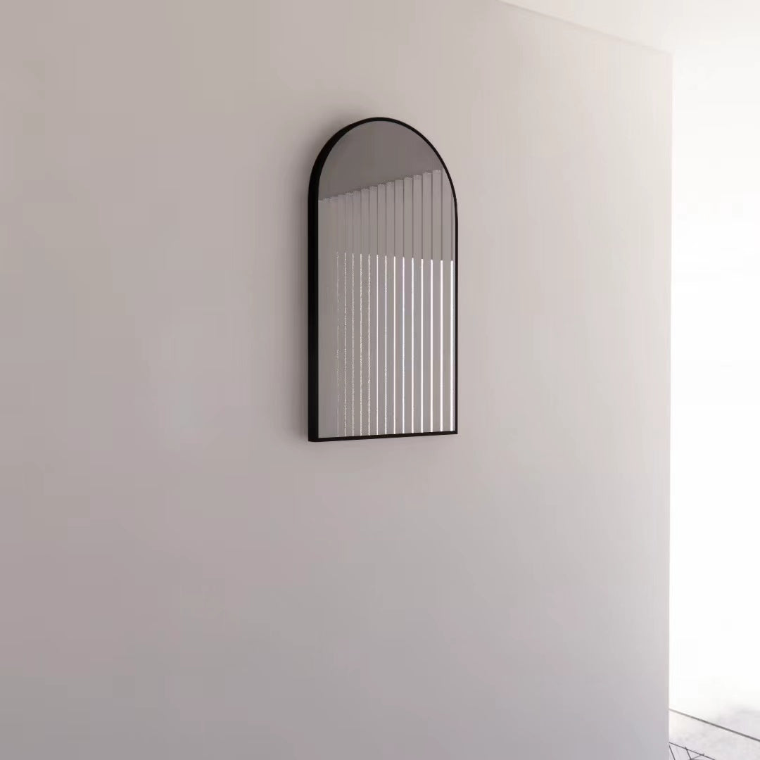450mm Framed Non-LED - Black - 450 x 800 x 45