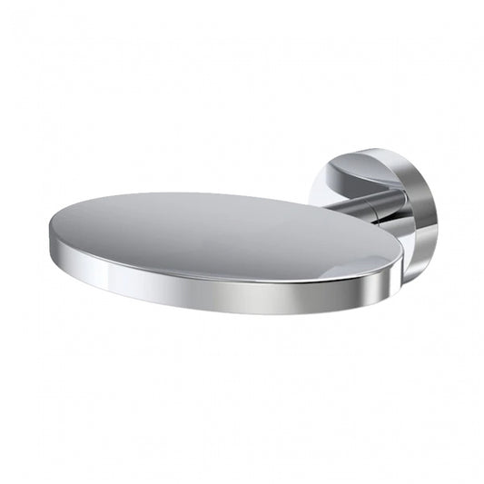 105mm W  Surface Mounted Range Soap Dish - 105mm W x 45mm H x 110mm D - Chrome Plated