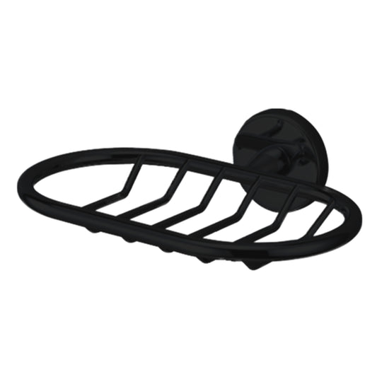 150mm W  Surface Mounted Tresor Range Soap Basket - 150mm W x 45mm H x 115mm D - Matte Black