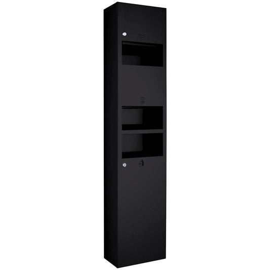 360mm W  Recessed Recessed 3 in 1 Combination Matte Black - 360mm W x 1660mm H x 184mm D - Matte Black