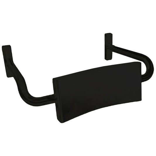 600mm W  Surface Mounted  Backrest for Accessible Toilet - 600mm W x 160mm H  - Matte Black