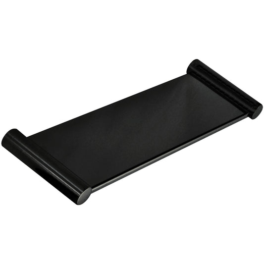 400mm W  Surface Mounted Vanity Shelf - 400mm W x 22mm H x 100mm D - Matte Black