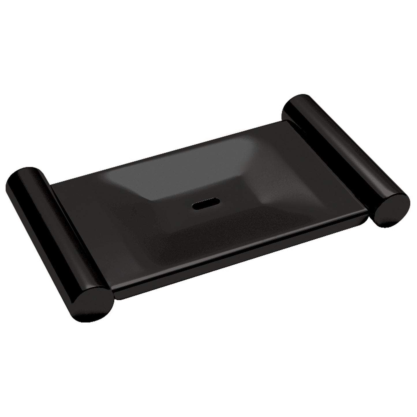 160mm W centres  Surface Mounted Soap Dish - 160mm W centres x 100mm projection - Matte Black