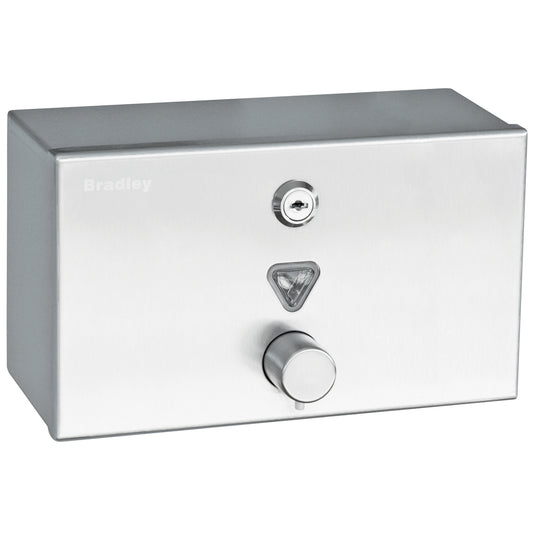 264mm W  Surface Mounted Soap Dispenser 2L - 264mm W x 140mm H x 100mm D - Satin