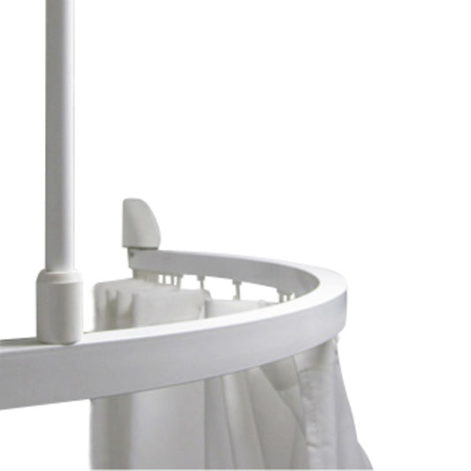 1600mm  Surface Mounted Shower Curtain Track System - 1600mm x 1600mm / 1000mm - Silver