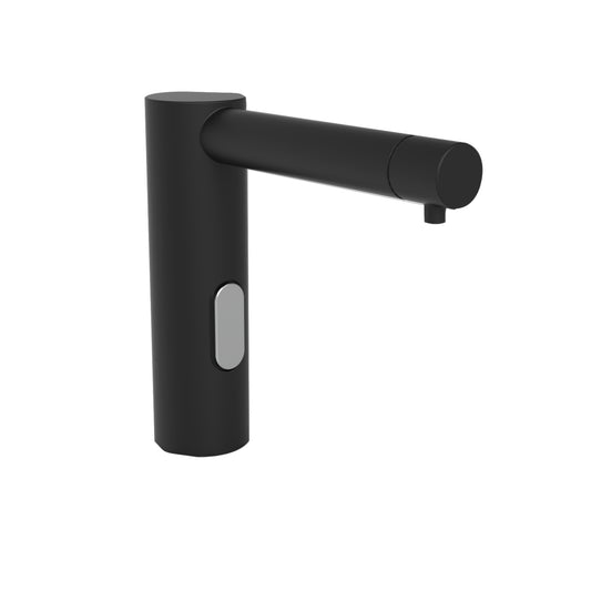 25mm W  Free Standing  Sensor Foam Soap Dispenser Basin Vanity Mounted - 25mm W x 100mm H x 115mm Spout Length - Matte Black