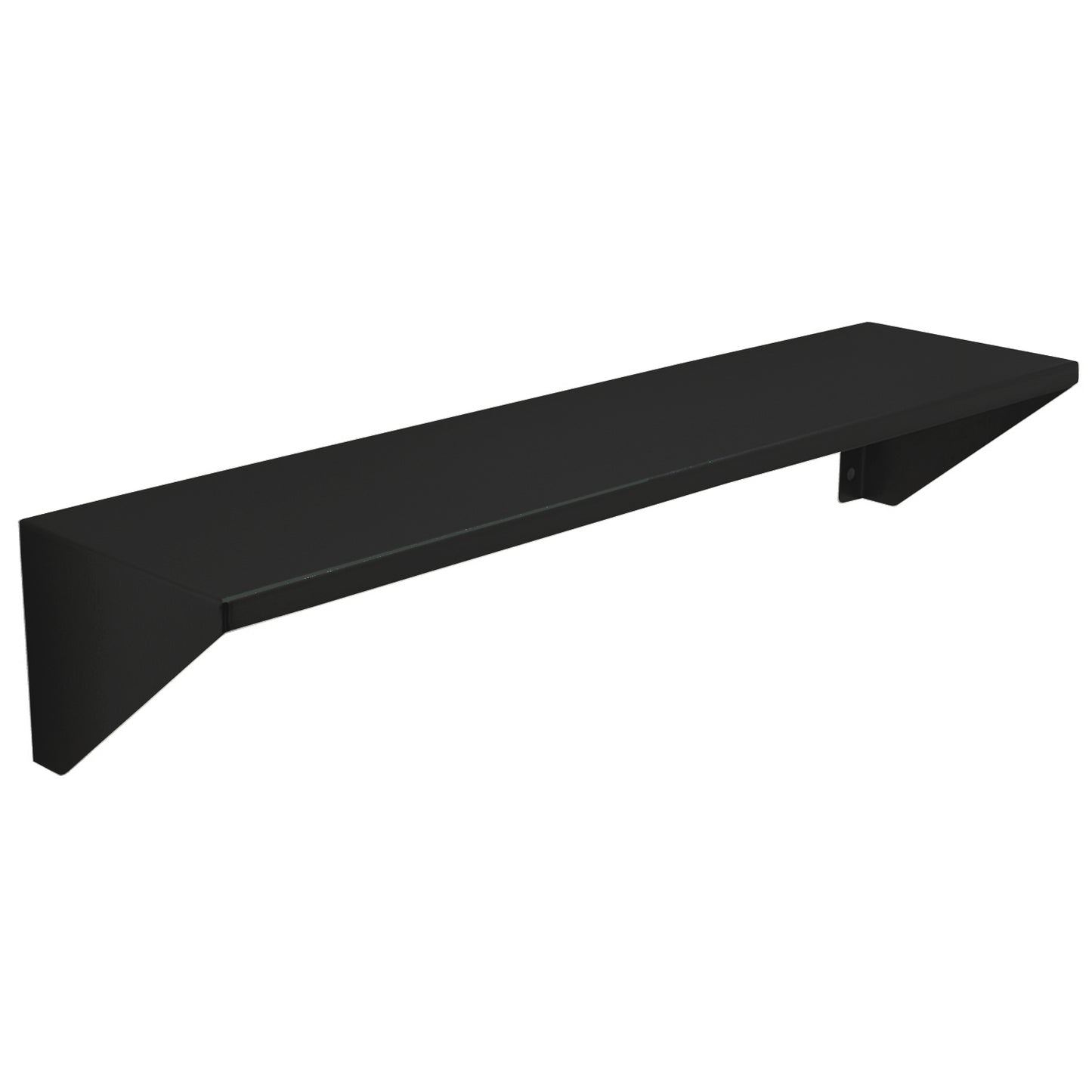 300mm Surface Mounted Shelf  - 300mmx 125mm - Matte Black