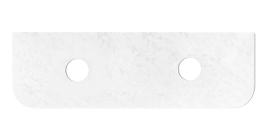 Bondi 1800x460x20 Solid Surface Cloudy Carrara Top