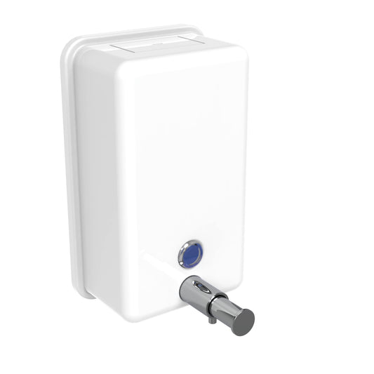 122mm W  Surface Mounted Soap Dispenser 1.2 L - 122mm W x 208mm H x 73mm D - WHITE