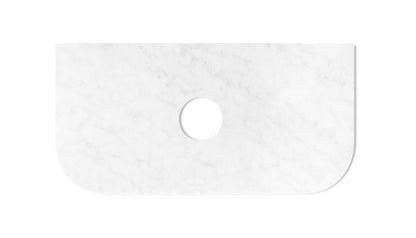 Bondi 900x460x20 Solid Surface Cloudy Carrara Top