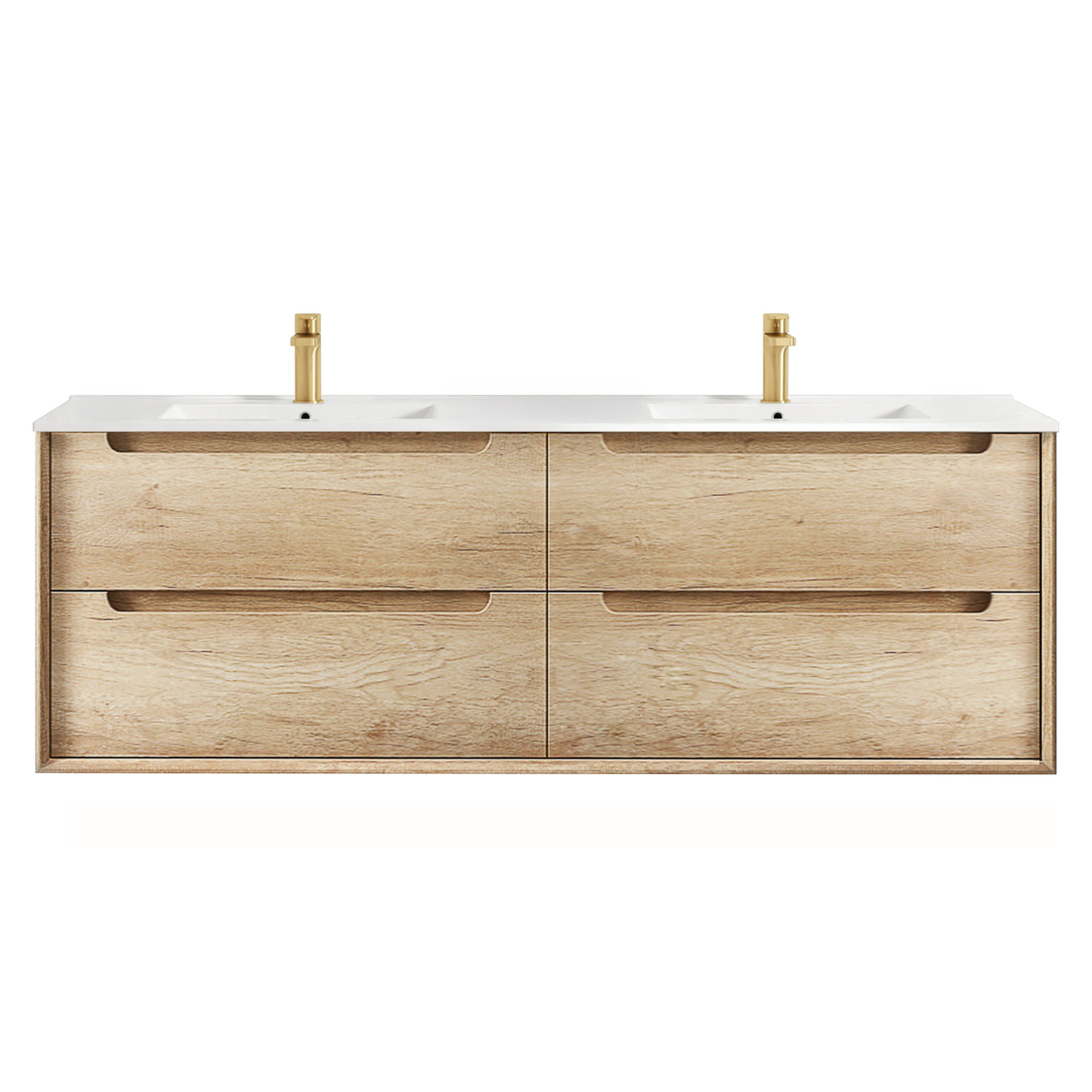 Byron 1500mm Natural Oak Wall Hung Cabinet Only