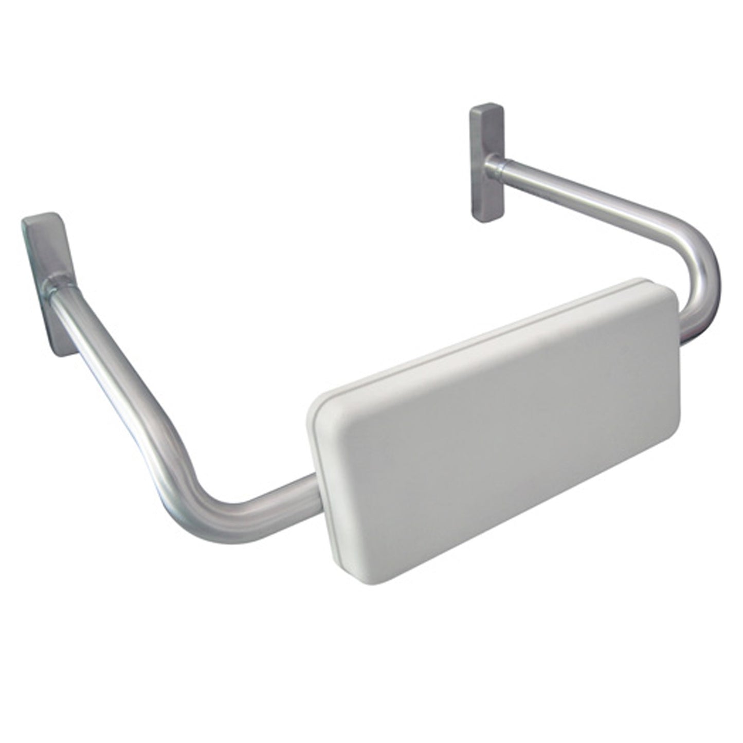 600mm W  Surface Mounted  Backrest for Accessible Toilet - 600mm W x 164mm H - Satin