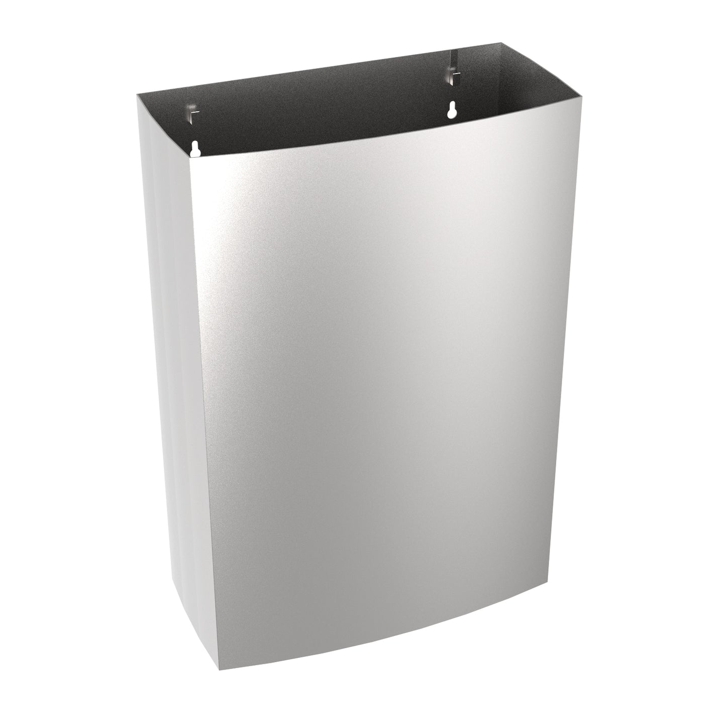 585mm W   Surface Mounted Waste Receptacle - 390mm H x 585mm W  x 190mm D  - Satin