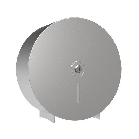 270mm W  Surface Mounted Jumbo Toilet Tissue Dispenser - 270mm W x 270mm H x 114mm D - Satin