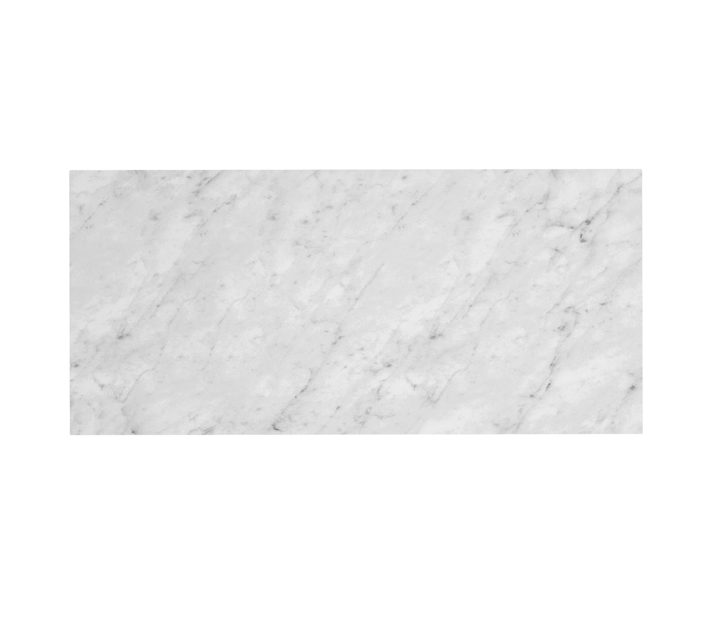Laundry 1300mm Natural Carrara White Marble Top - No Hole