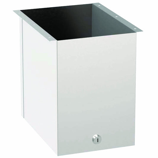 239.8mm W  Recessed  Concealed Undermount Waste Bin  - 239.8mm W x 292mm H x 300mm D - Satin