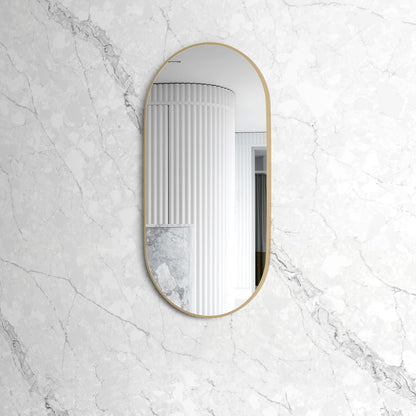 Noosa 1200x600 Gold Metal Frame Mirror