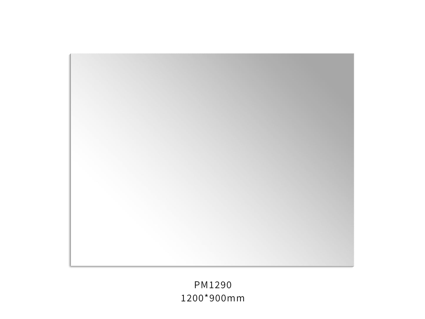 1200mmx900mm - Plain Pencil Edge Framless Mirror