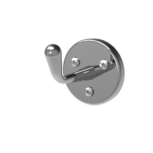 79mm Projection Surface Mounted Coat Hook Front Fix - 79mm Projection - Bright