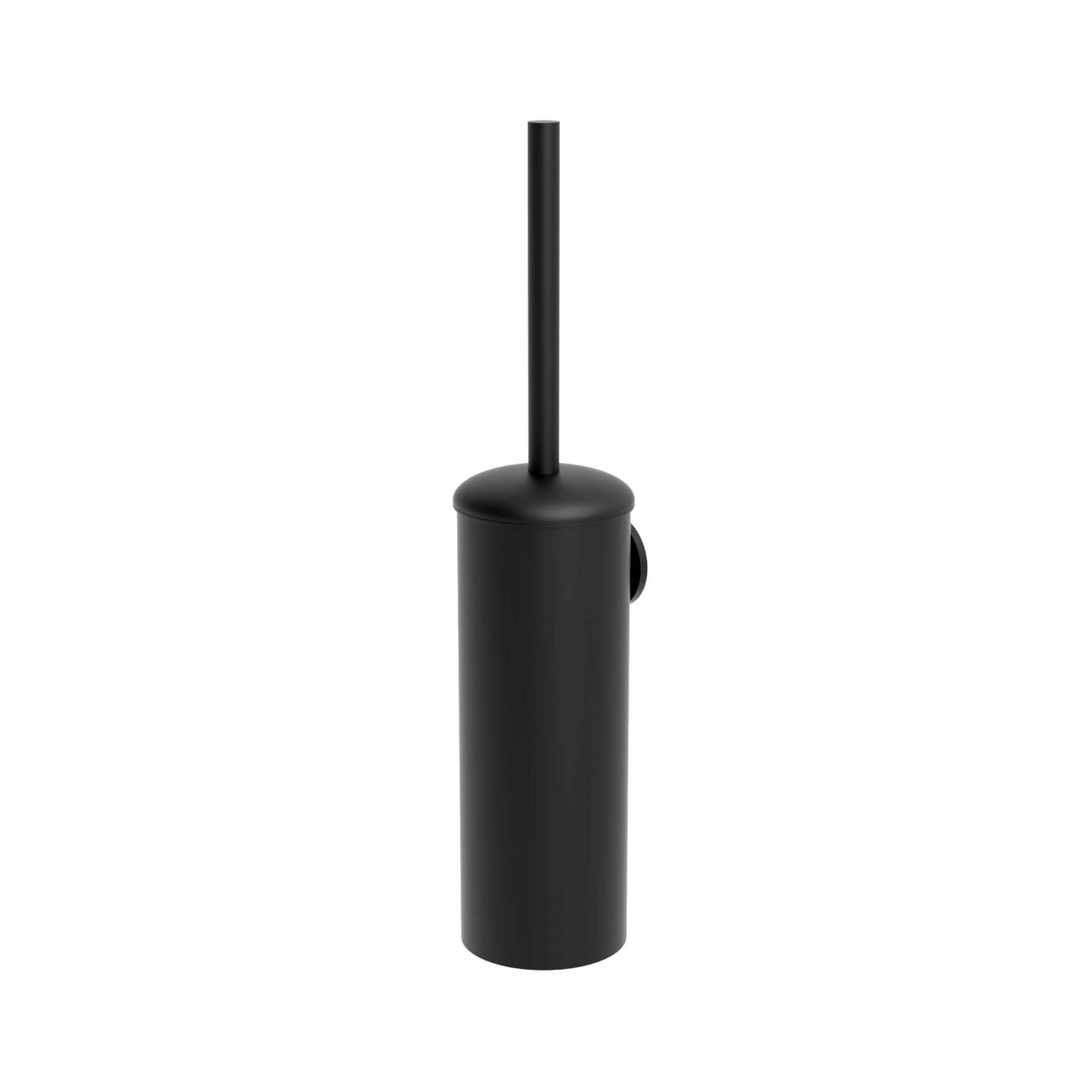 88mm W  Surface Mounted Toilet Brush Holder Matte Black - 88mm W x 560mm H x 88mm D - Matte Black