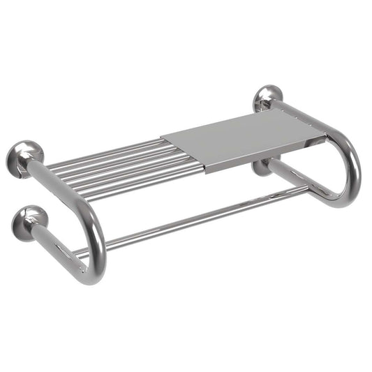 600mm Surface Mounted Towel Rack  - 600mm W - Bright