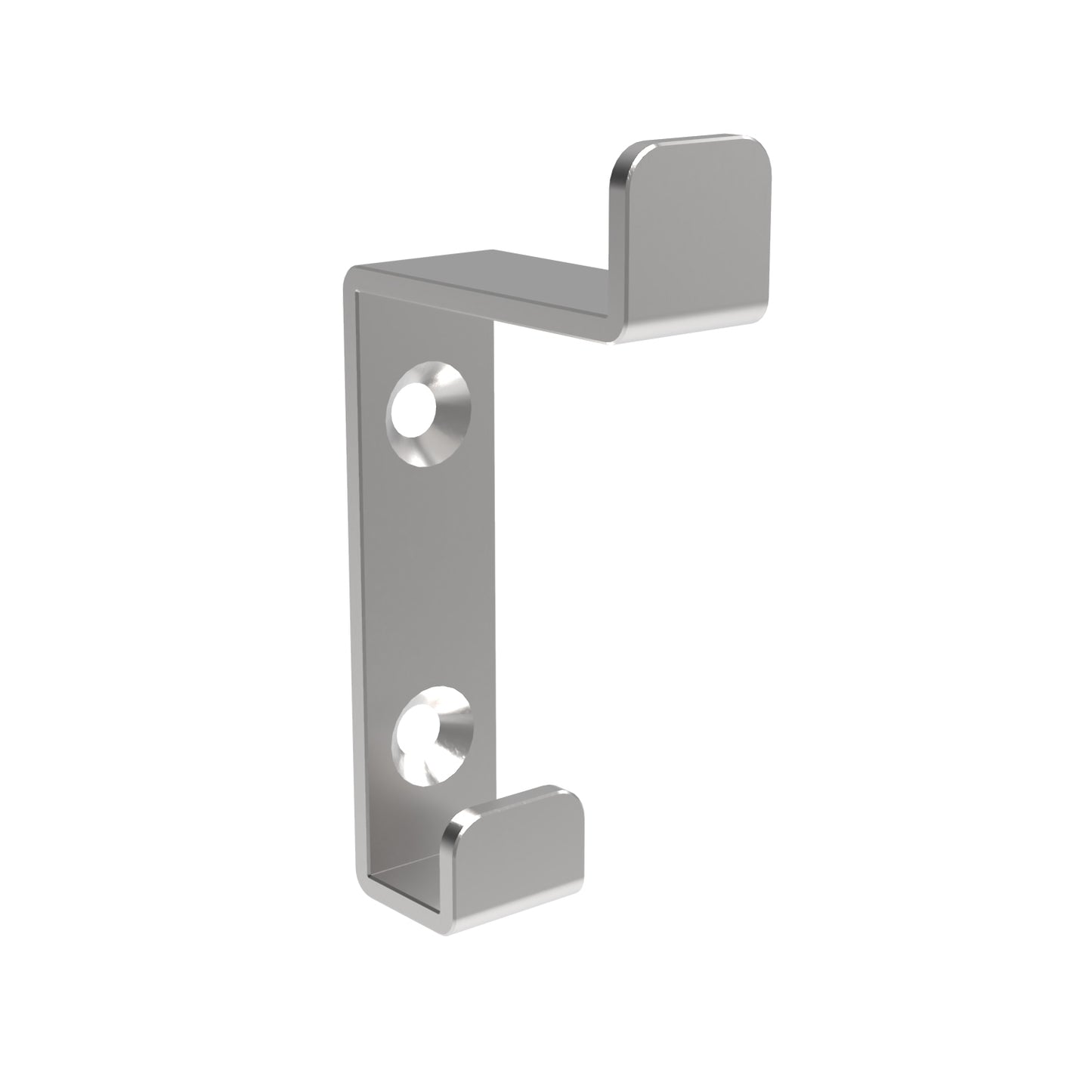 19mm W  Surface Mounted Hat and Coat Hook - 19mm W x 85mm H x 58mm projection - Satin