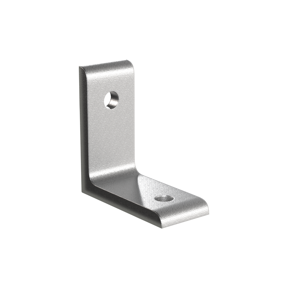 121 Aluminum Angle Bracket – 6mm thick bracket with 6mmØ countersunk hole - Anti-Microbial