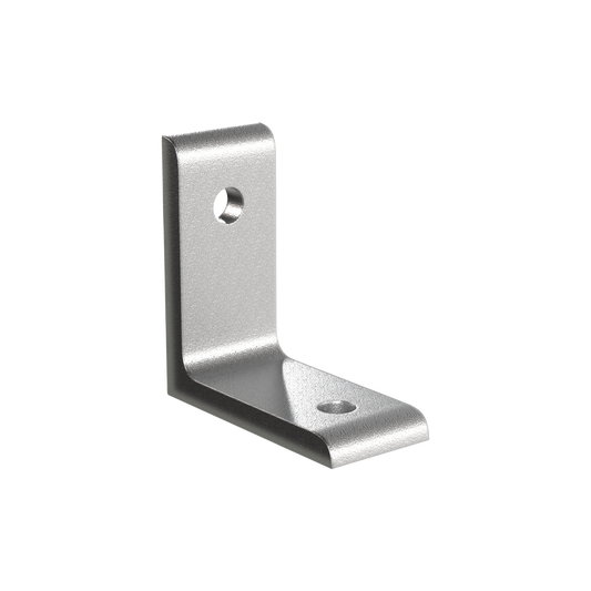 121 Aluminum Angle Bracket – 6mm thick bracket with 6mmØ countersunk hole - Anti-Microbial
