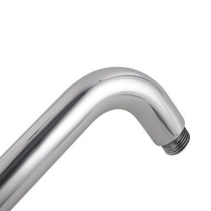 Round Chrome Wall Straight Shower Arm 400mm