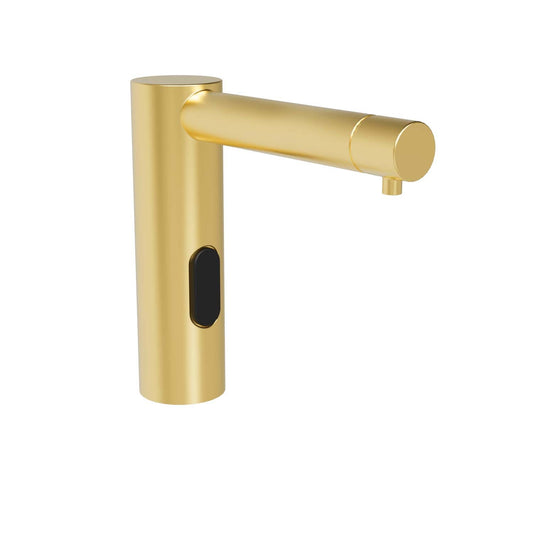 25mm W  Surface Mounted Sensor Foam Soap Dispenser Basin Vanity Mounted - 25mm W x 100mm H x 115mm Spout Length - Brushed Brass