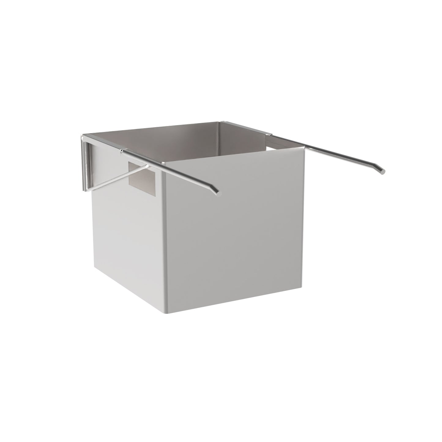 490mm Recessed Under Counter Waste Bin  - 490mm x 298mm x 271.20mm - Satin Stainless