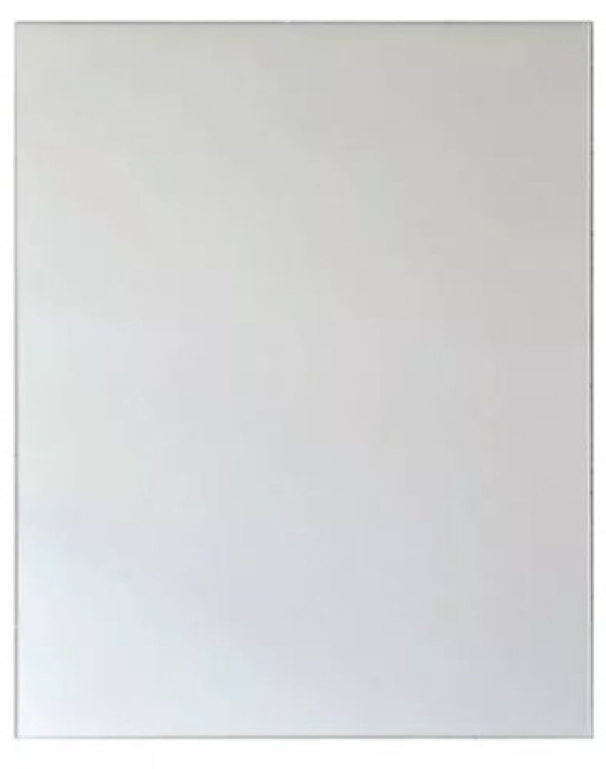 600mm  Surface Mounted Frameless Glass Mirror - 600mm x 1000mm - Bright