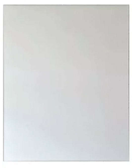 600mm  Surface Mounted Frameless Glass Mirror - 600mm x 1000mm - Bright