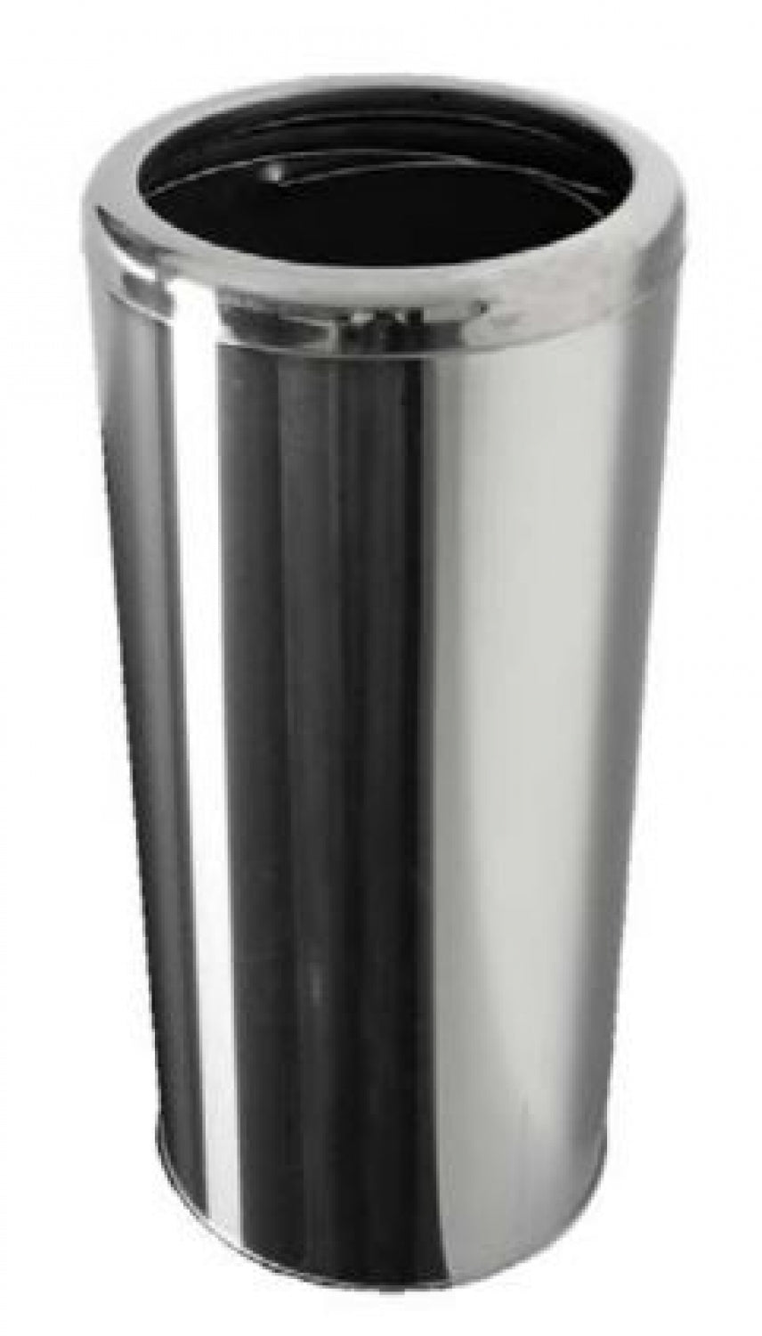 65 Litres Free Standing Stainless Steel Circular Waste Bin - 65 Litres - Satin