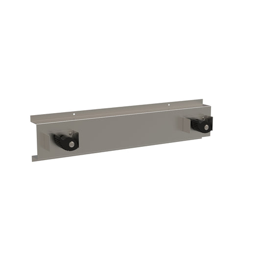 457mm  Surface Mounted Mop and Broom Holder 2 Holders - 457mm x 35mm - Satin