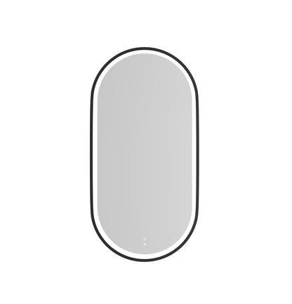 LED Noosa 900x450 Black Metal Frame Mirror