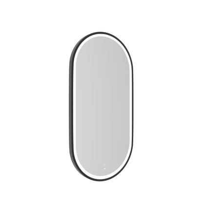 LED Noosa 900x450 Black Metal Frame Mirror