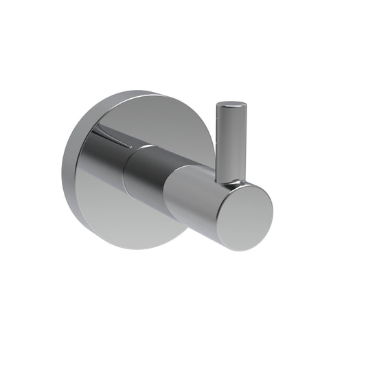 50mm  Surface Mounted Single Robe Hook - 50mm x 65mm - Bright