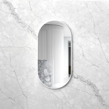 Noosa 1200x600 White Metal Frame Mirror