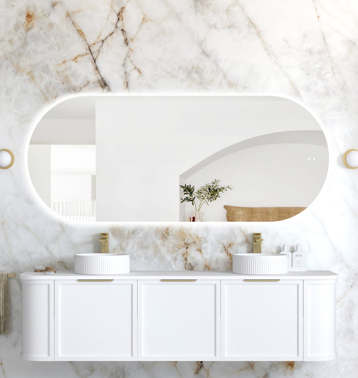 LED Noosa 1800x750 Frameless Mirror