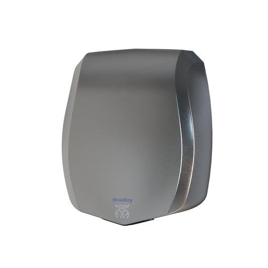 228mm W  Surface Mounted Airstream ECO Wall Mounted and Behind the Mirror Hand Dryer - 228mm W x 278mm H x 154 mm D - Satin
