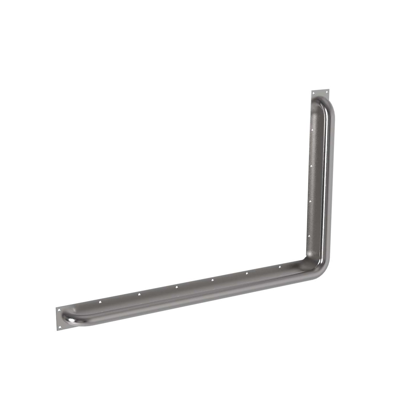 LH 950mm  Surface Mounted Anti-Ligature Security Grab Rail - LH 950mm x 600mm - Satin