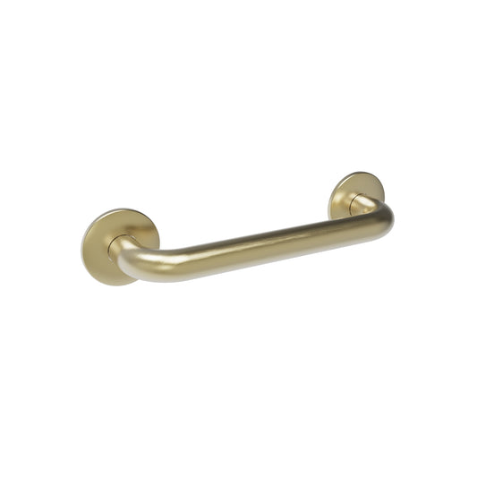 300mm Surface Mounted 32mm Straight Grab Rails - 300mm - PVD Brushed Brass