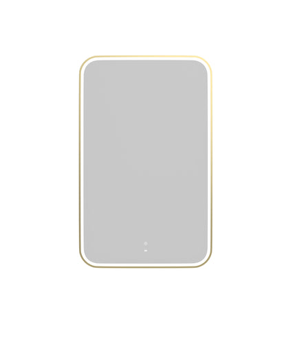 LED Newport 1200x750 Gold Metal Frame Mirror