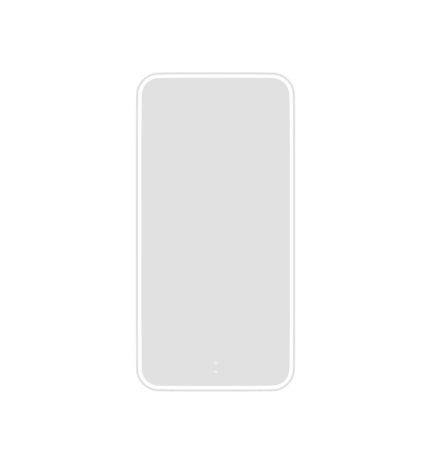 LED Newport 1500(W)x750(H) Frameless Mirror - Install Horizontal or Vertical