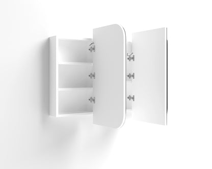 LED Newport 1200x750 White Shaving Cabinet - Premium Edition