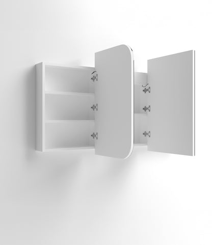 LED Newport 1500x750 White Shaving Cabinet - Premium Edition