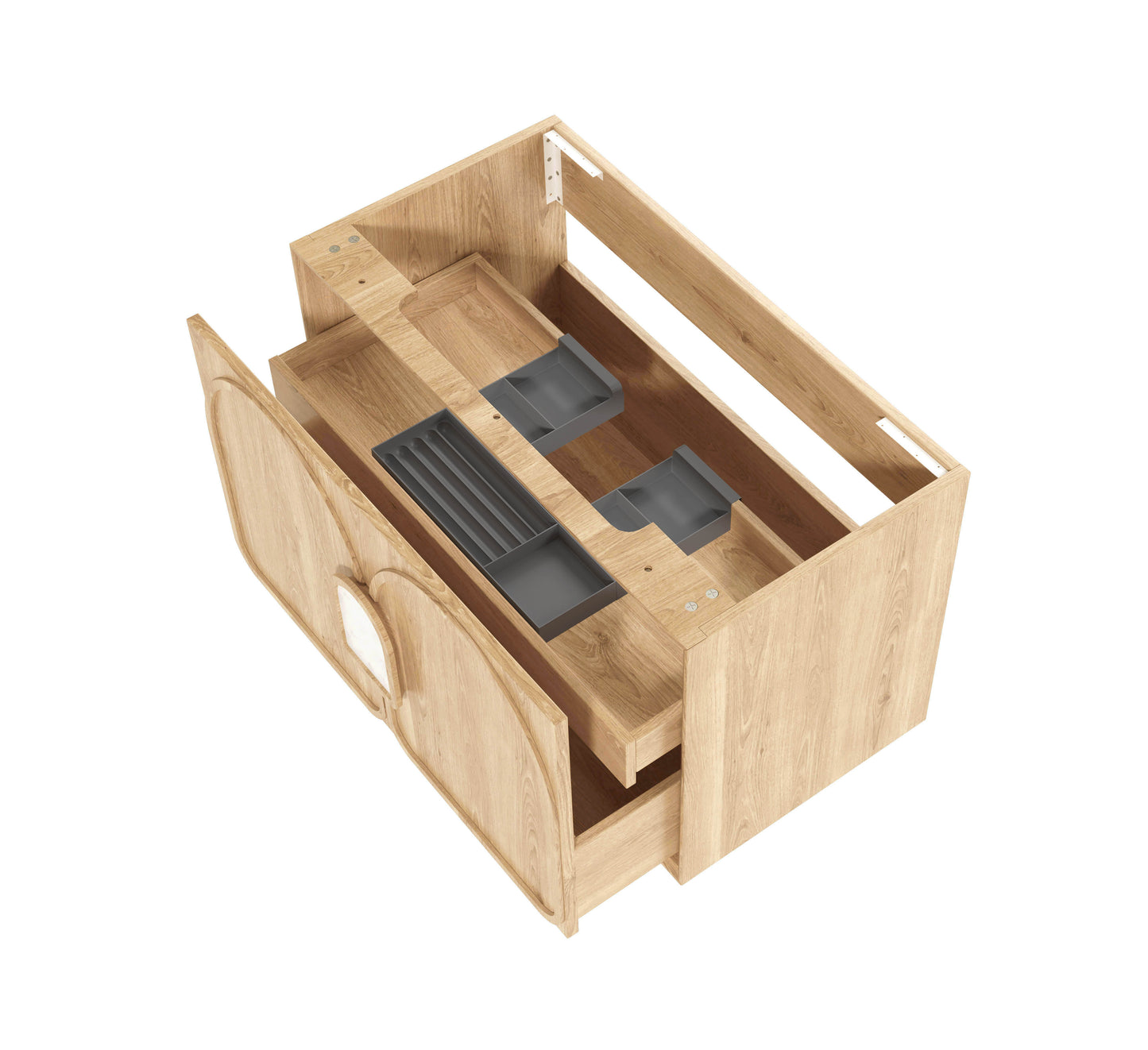 Laguna Mk II 900mm Natural Woodland Oak Wall Hung Cabinet Only