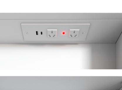 LED Archie 900x600 White Shaving Cabinet